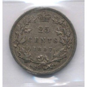 1887 25 cents Image courtesy of icollector.com