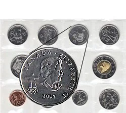 2007 Olympic Curling Mule 25 cents