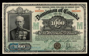 1901 Dominion of Canada Thousand Dollar Bill