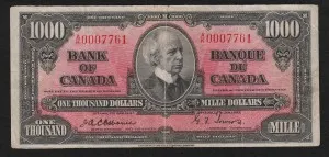 1937 Thousand Dollar Bill