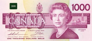 1988 Thousand Dollar Bill