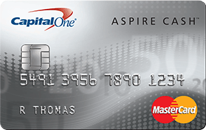 Capital One Aspire Cash Platinum MasterCard