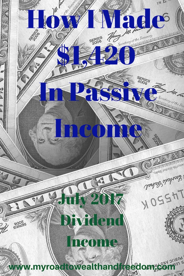 July 2017 Dividend Income