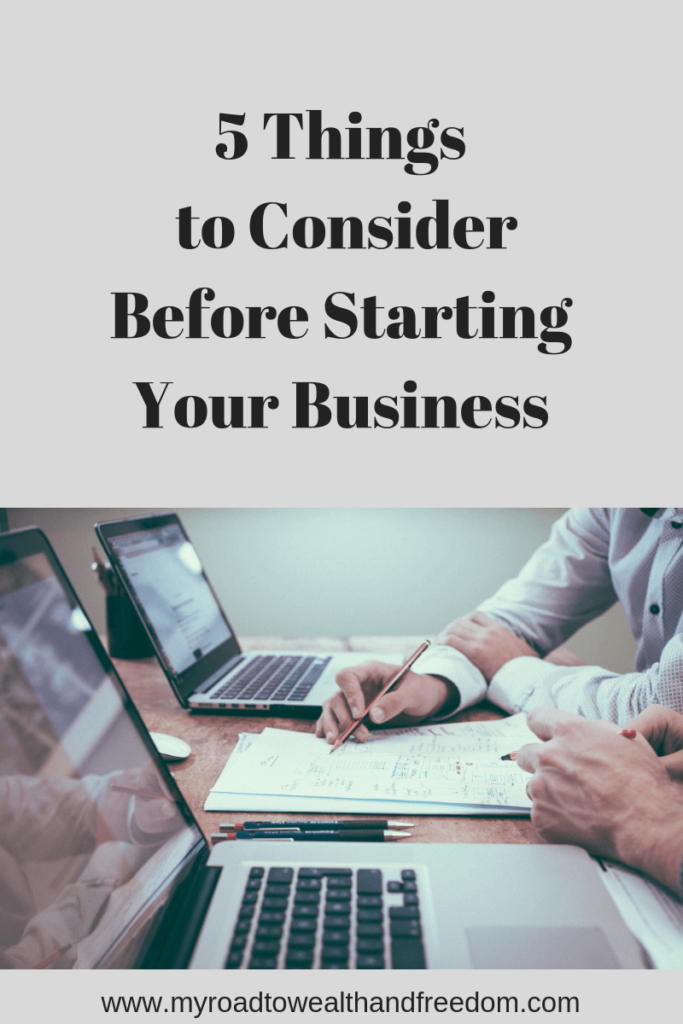 Starting a Business 5 things to consider