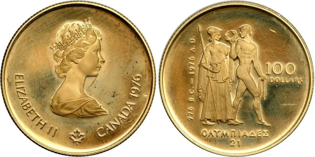 1976 olympic gold coin