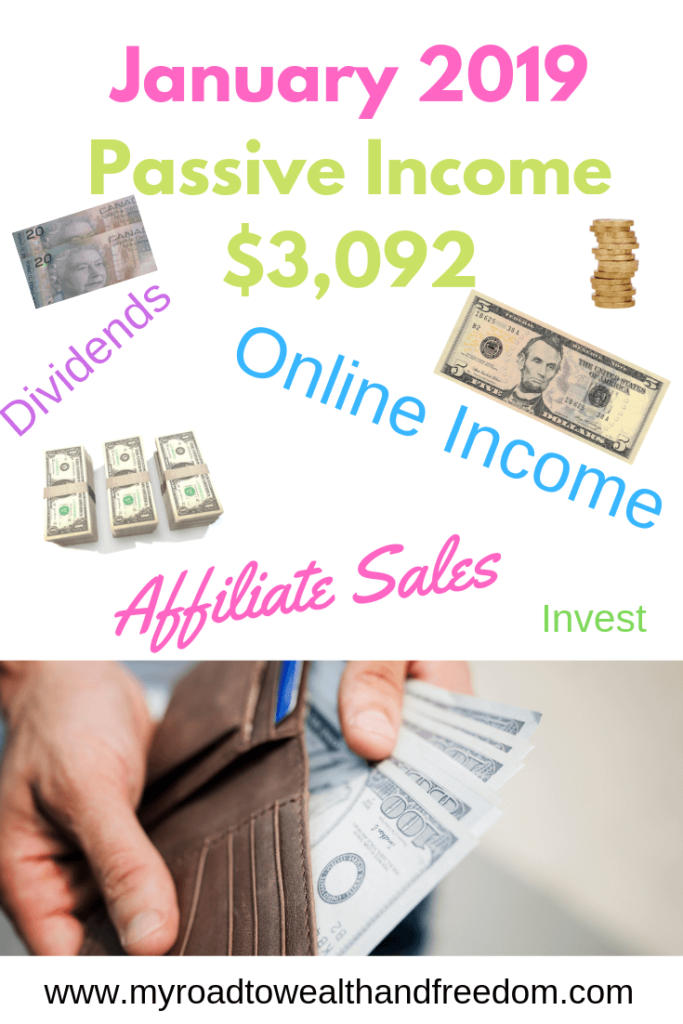 January 2019 Passive income