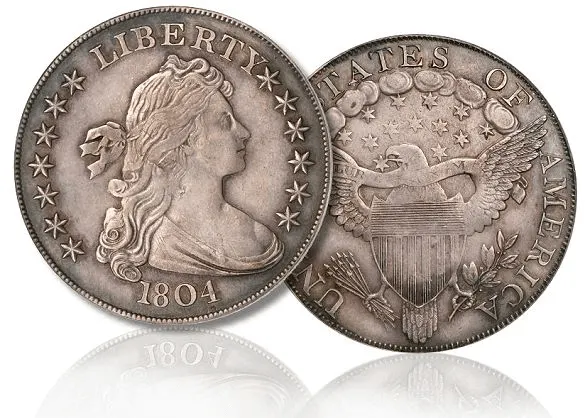Top 10 Rare American Coins 1804 Draped Bust