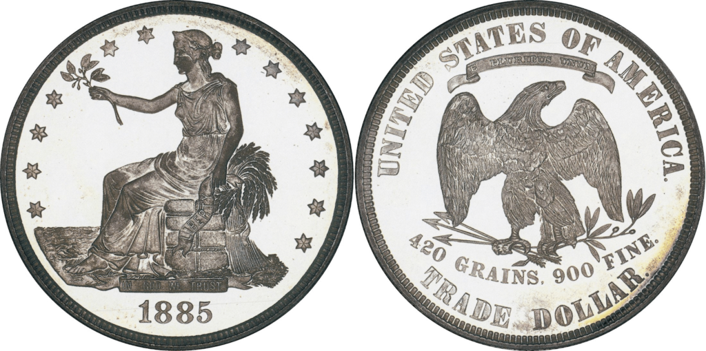most valuable american coins 1885 Trade Dollar