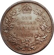 top 10 rare Canadian coins 1911 silver dollar