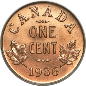 Canada 1957 BU Penny One Coin From The Lot.