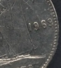 1969 large date dime rare and valualbe Canadian coins