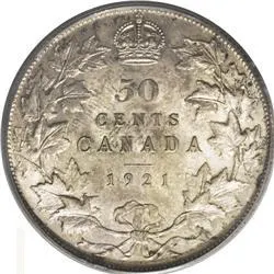 Canada 1921 50 cents is the king of Canadian Coins