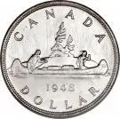 Canada 1948 Silver Dollar 