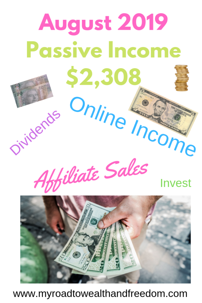 August 2019 Passive Income