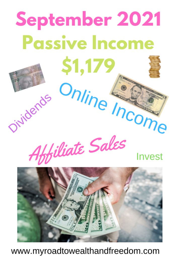 September 2021 Passive Income