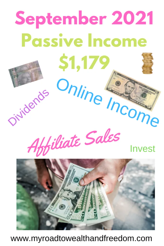 September 2021 Passive Income