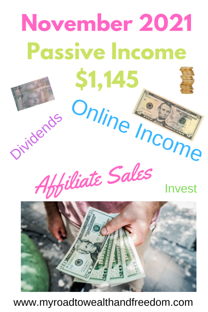 November 2021 Passive Income