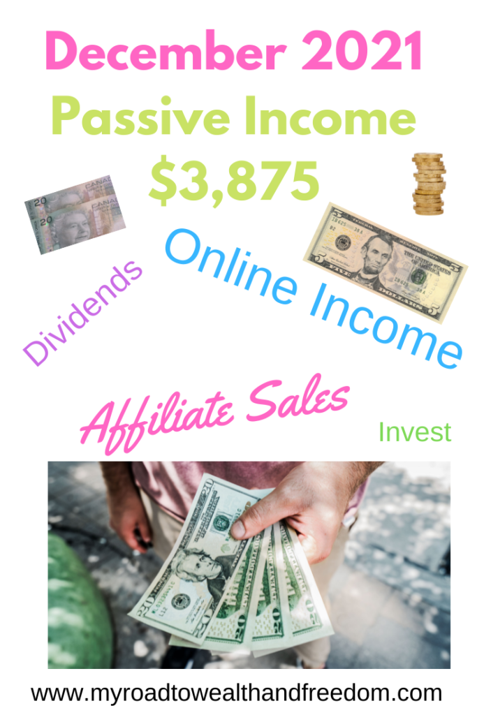 December 2021 Passive Income