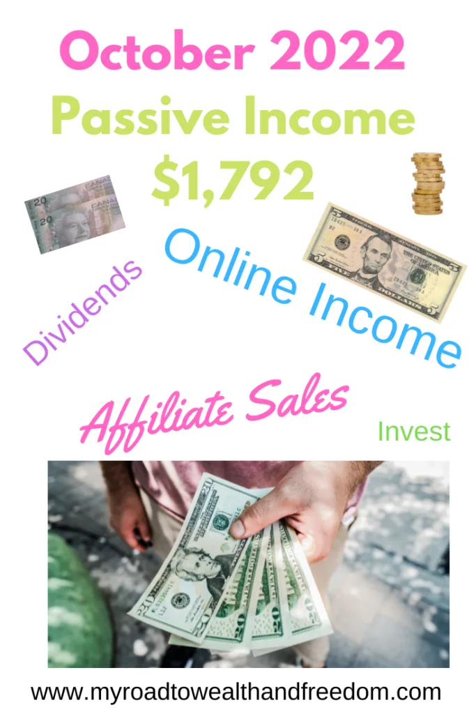 October 2022 Passive Income