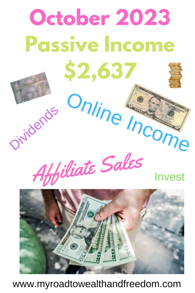 October 2023 Passive Income