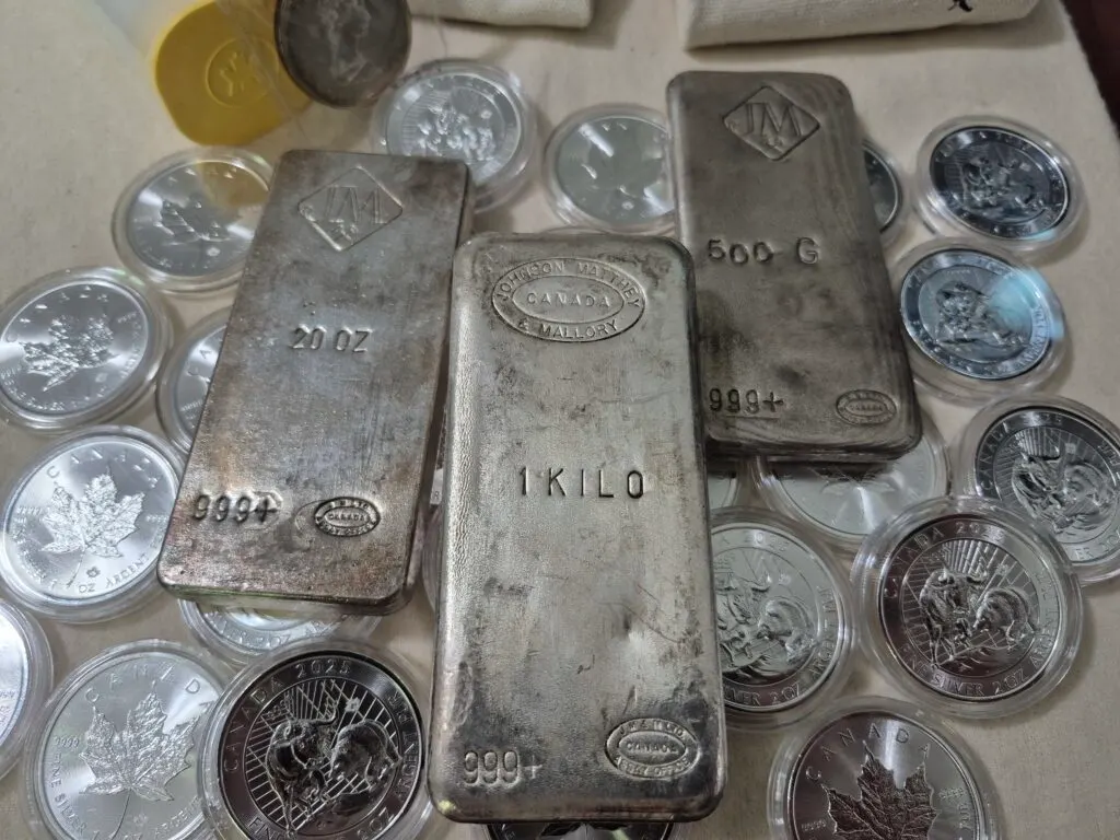 Vintage Johnson Matthey Silver Bars