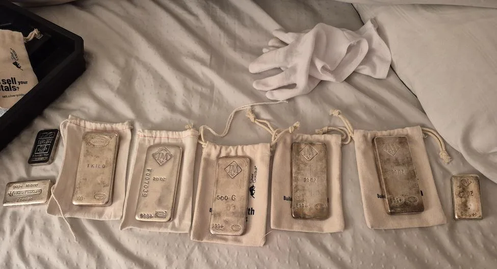 Vintage Johnson Matthey Silver Bar collection, September 2025 New Worth